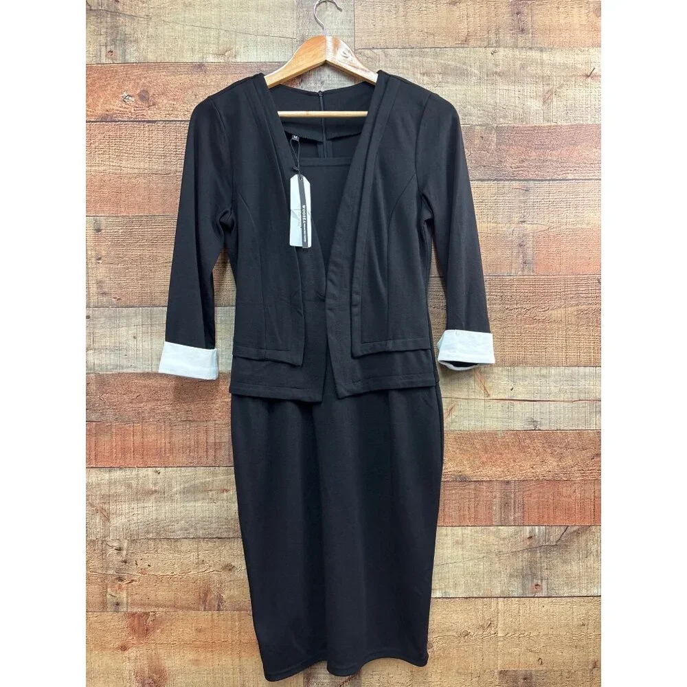 Slim Bodycon Business Pencil One-Piece Dress NWT - Picture 2 of 9